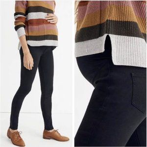 Madewell over the belly black maternity jeans 31